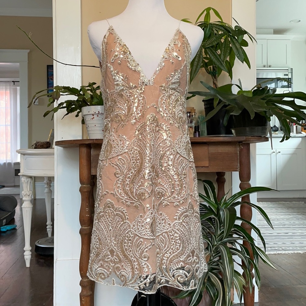 Free People Sequin Cocktail Dress - Size 2